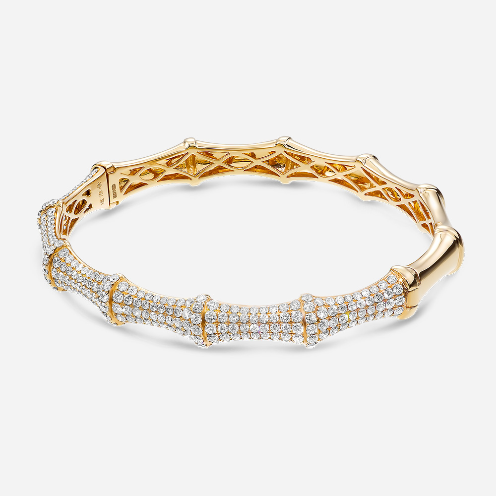 Bracelet Bangle Gold Cubiz Zirconia